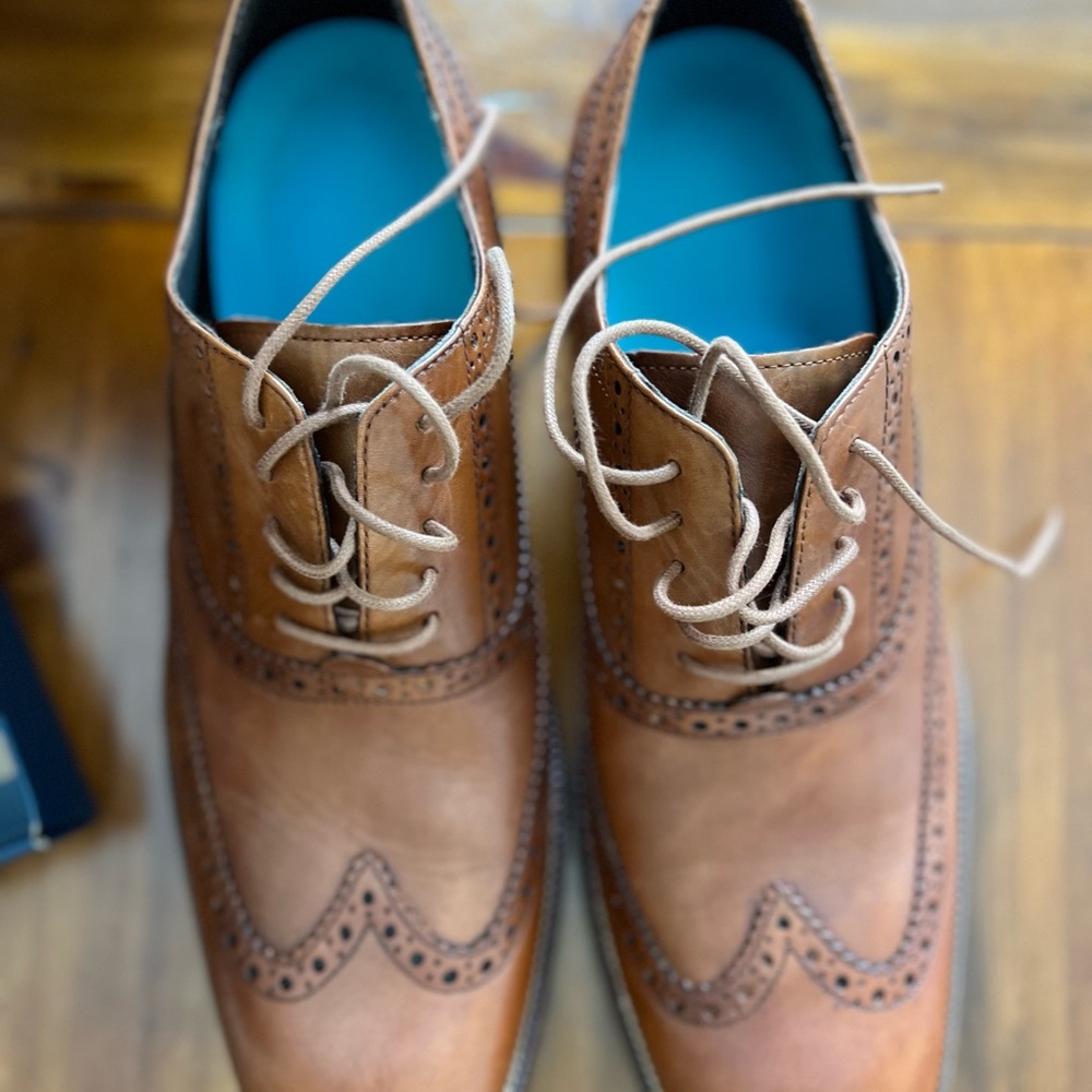 Cole Haan Brown Leather Oxfords - Picture 3 of 9